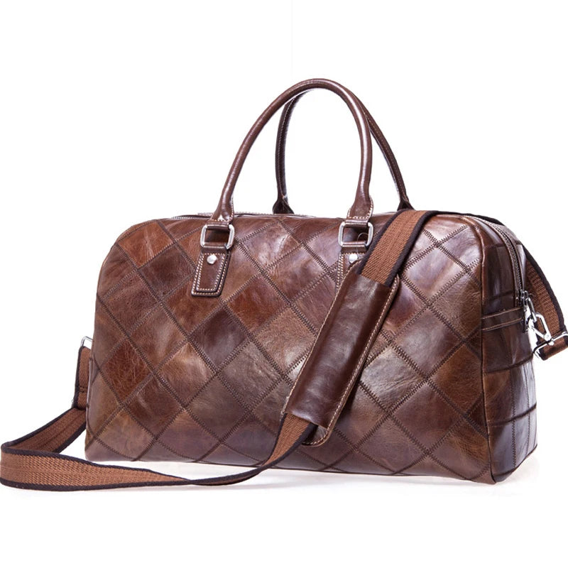 Sac cuir voyage espresso mat – Image 8