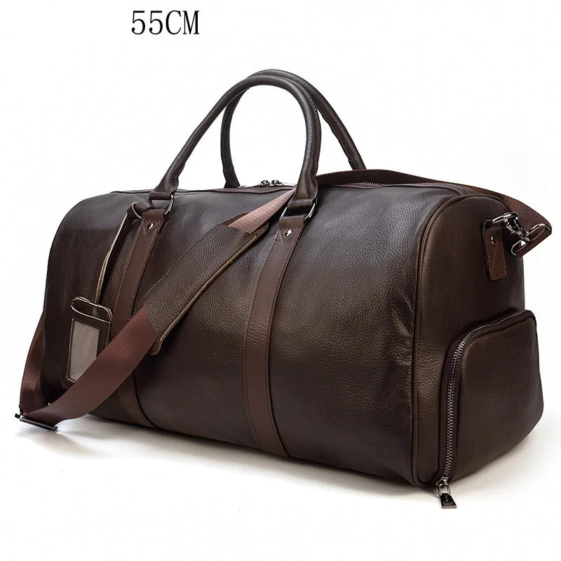 Sac cuir voyage moka souverain – Image 19