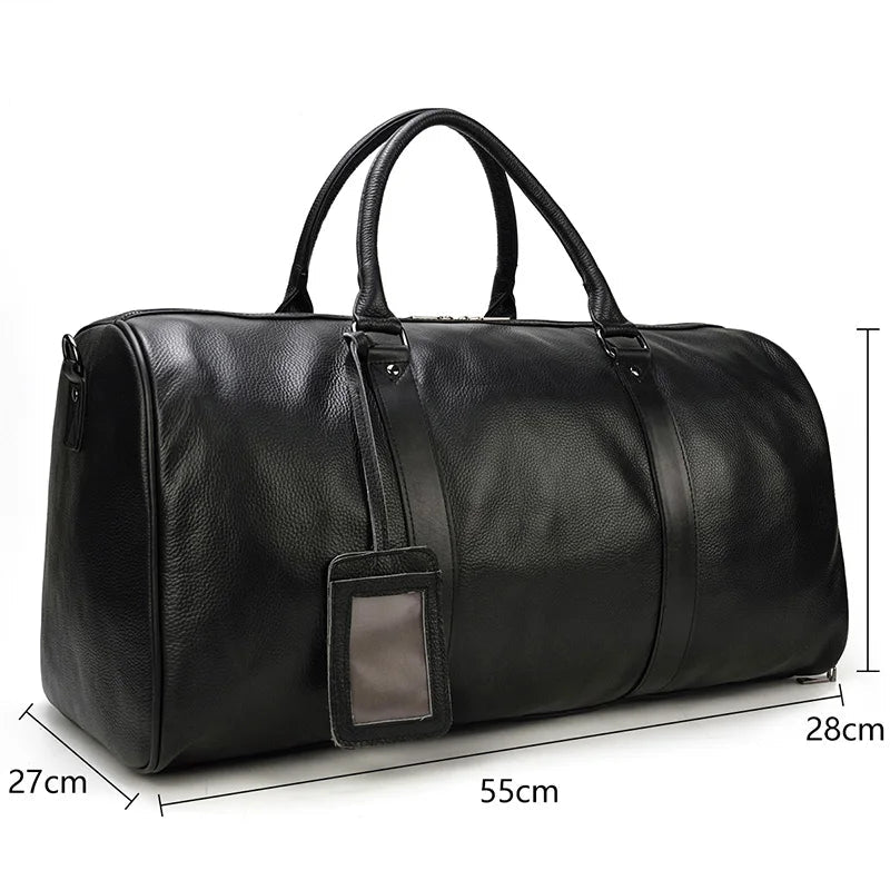 Sac cuir voyage moka souverain – Image 9