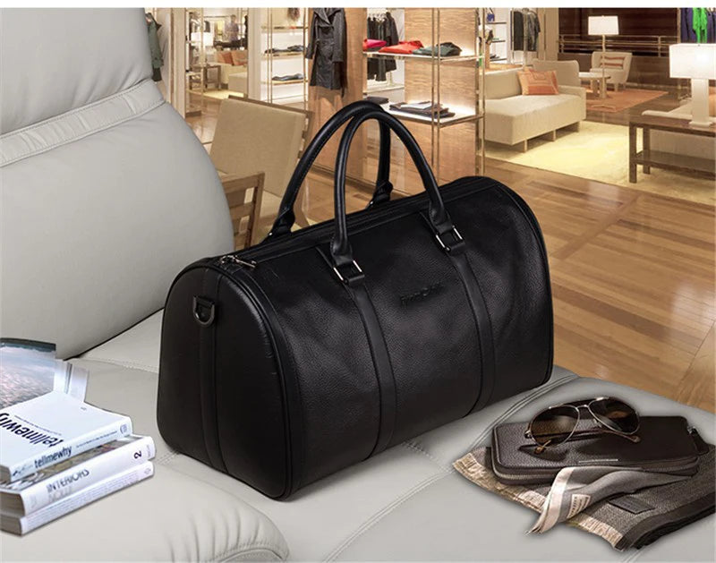 Sac de voyage homme cuir élégant minimal – Image 24