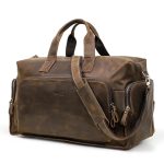 Sac cuir voyage cognac vieilli noble
