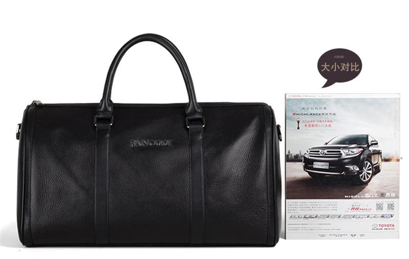 Sac de voyage homme cuir élégant minimal – Image 25