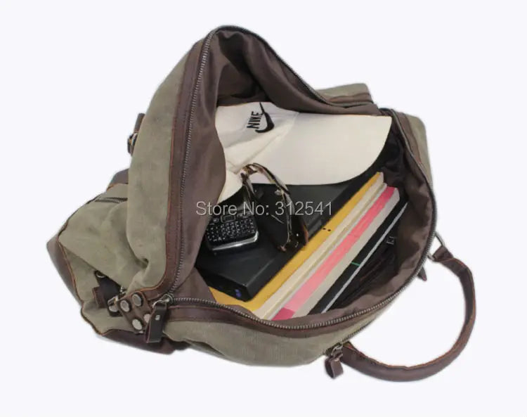 Sac cuir voyage vintage magnétique – Image 6