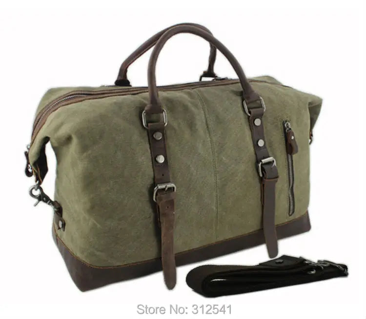 Sac cuir voyage vintage magnétique – Image 3