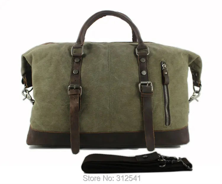 Sac cuir voyage vintage magnétique – Image 2