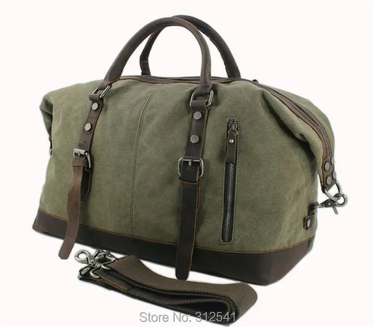 Sac cuir voyage vintage magnétique – Image 15