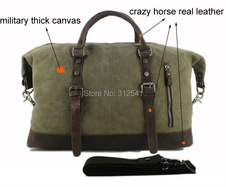 Sac cuir voyage vintage magnétique – Image 10