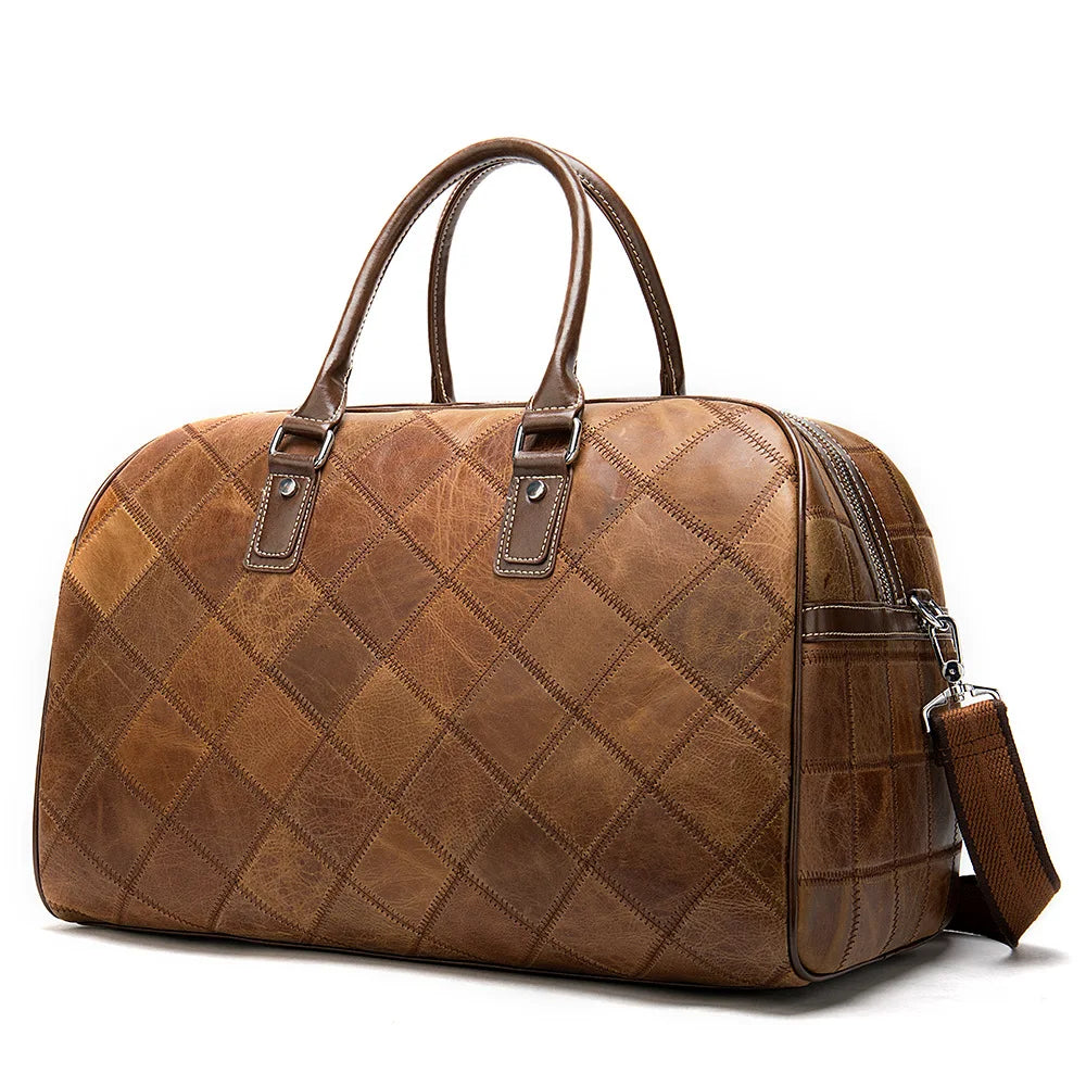 Sac cuir voyage espresso mat – Image 11