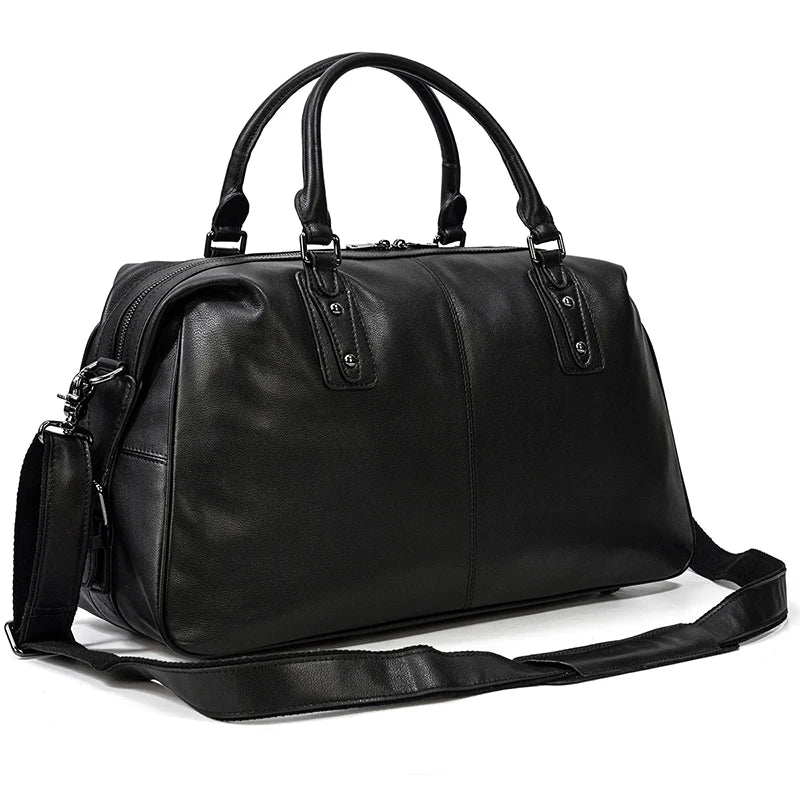 Sac cuir voyage havane racé – Image 8