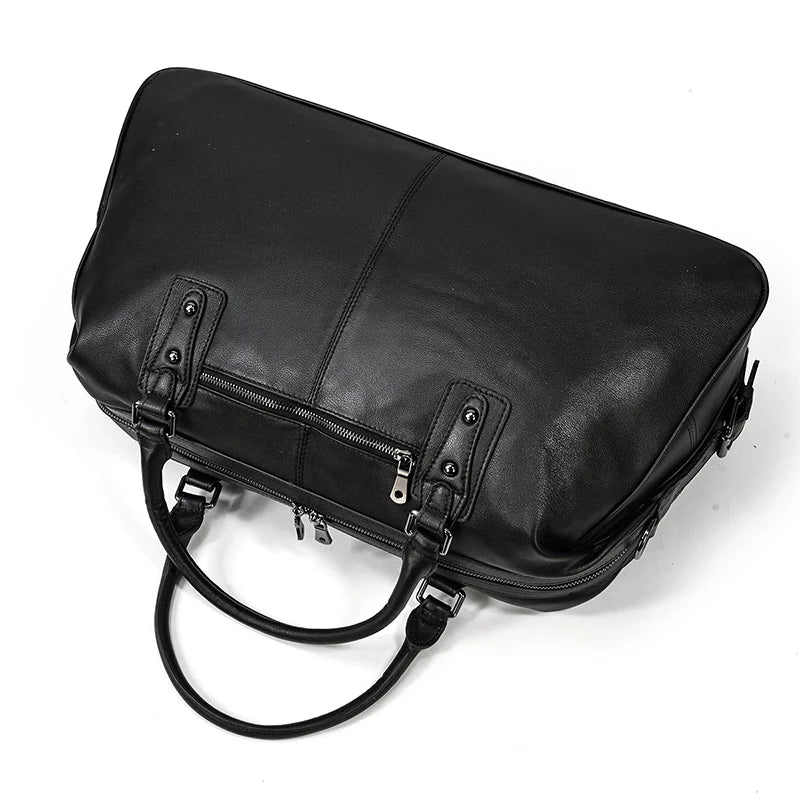 Sac cuir voyage havane racé – Image 13