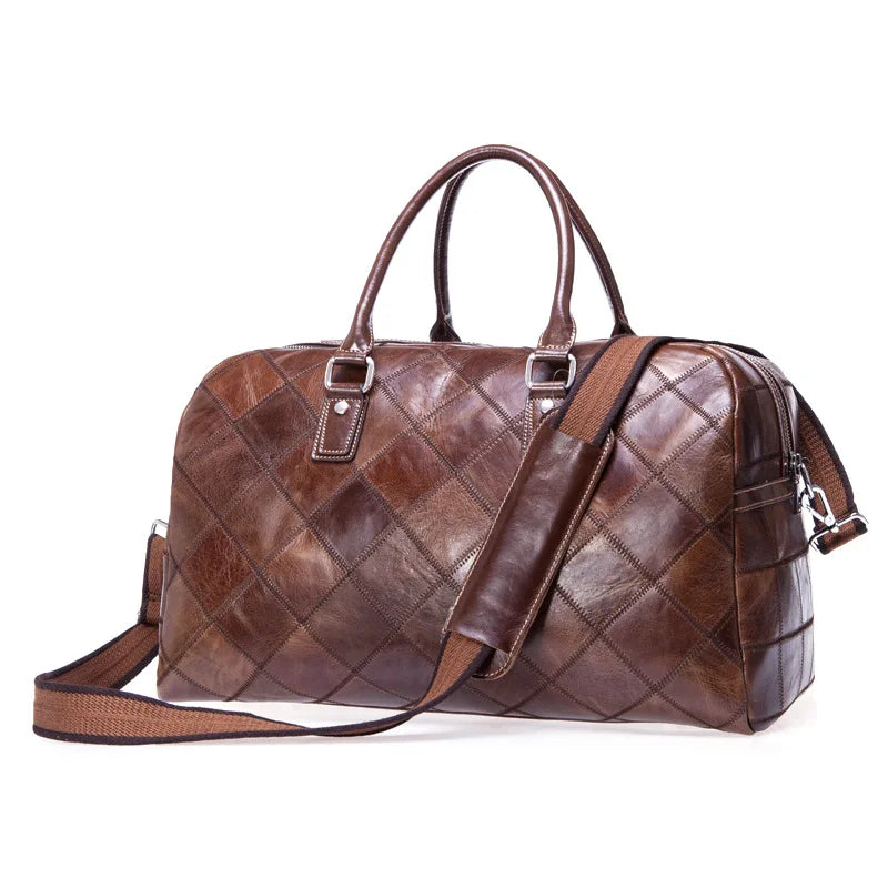 Sac cuir voyage espresso mat – Image 9