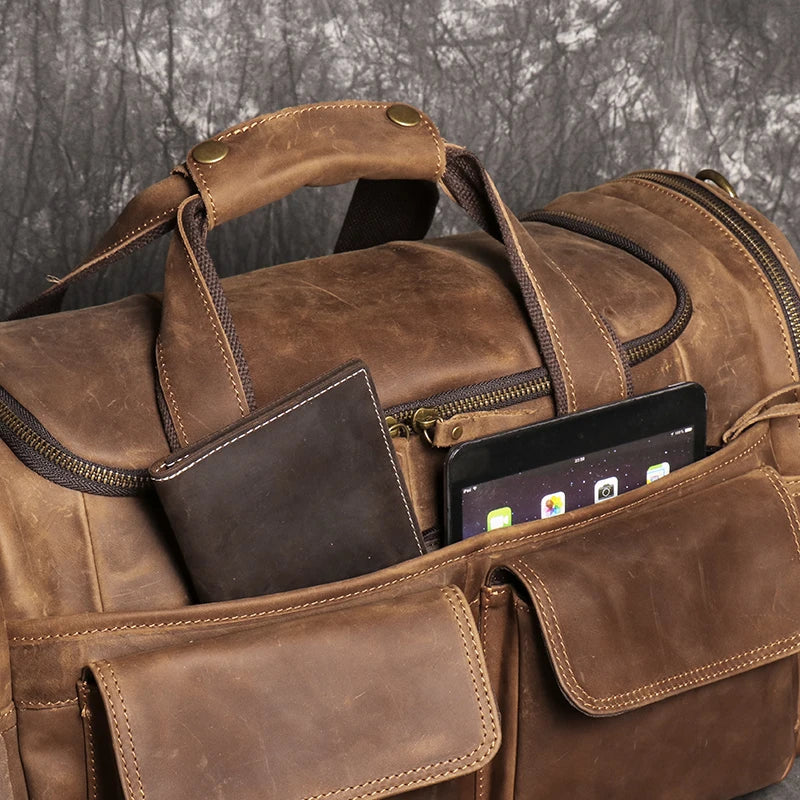 Sac de voyage homme cuir respiration absolu – Image 15