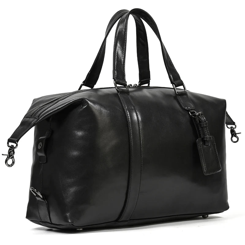 Sac cuir voyage havane racé – Image 23