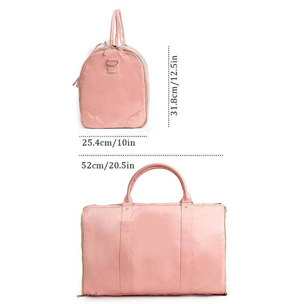 Sac cuir voyage pliable havane profond – Image 11