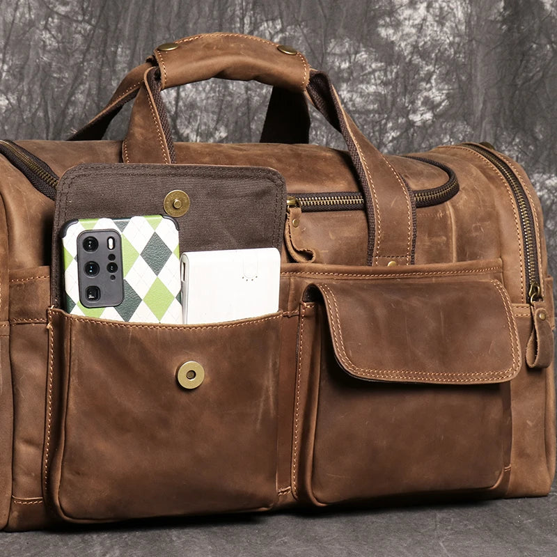 Sac de voyage homme cuir respiration absolu – Image 14