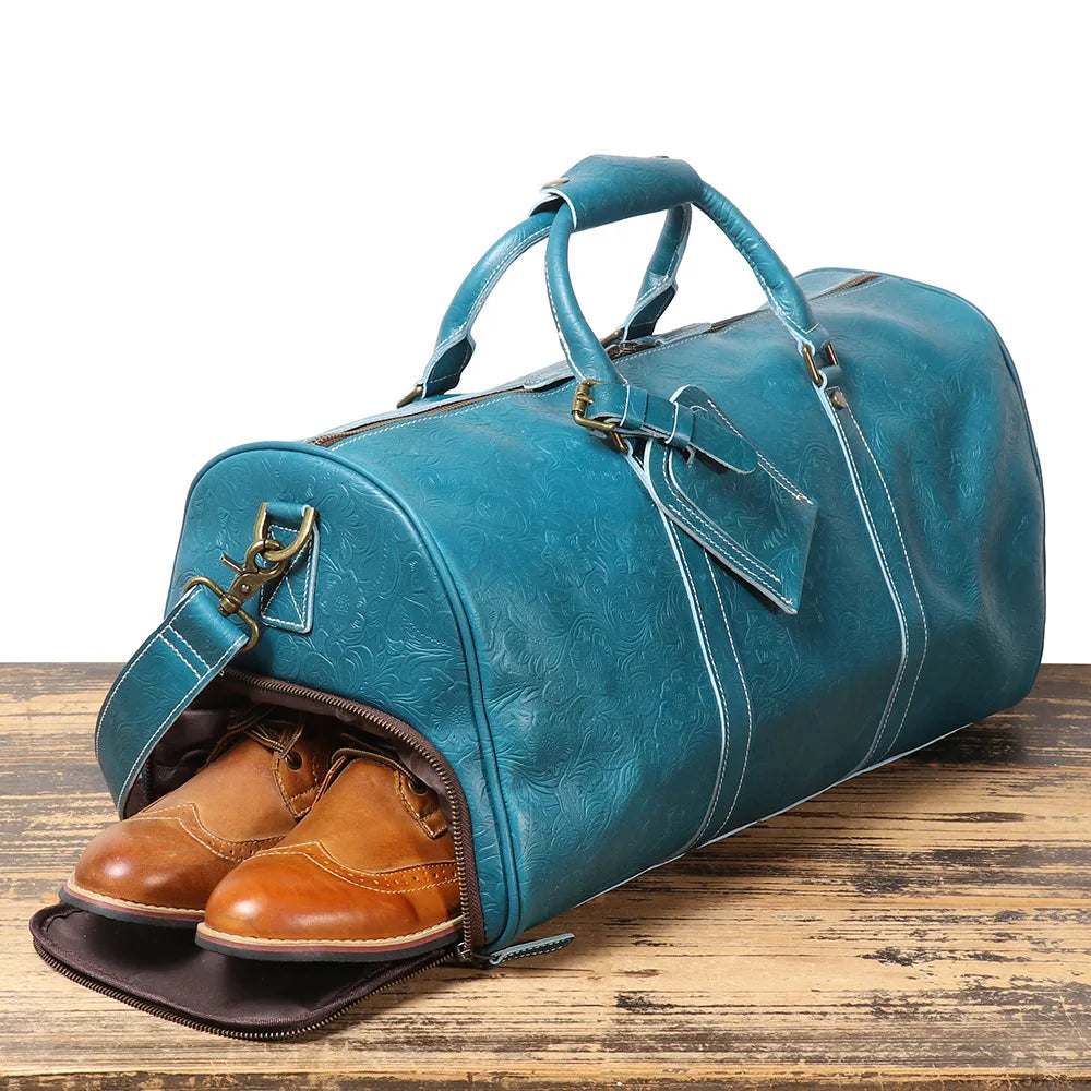 Sac de voyage bandoulière acajou précieux – Image 9