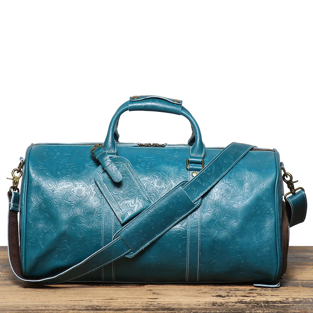 Sac de voyage bandoulière acajou précieux – Image 12