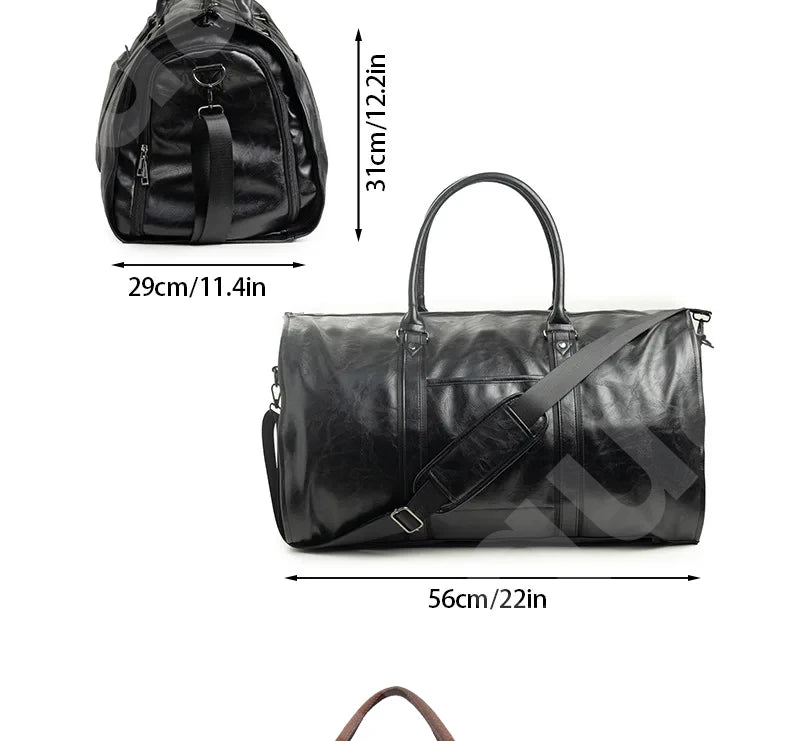 Sac de voyage bandoulière onyx magnétique – Image 5