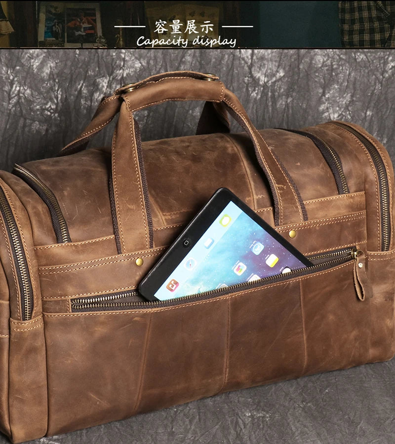 Sac de voyage homme cuir respiration absolu – Image 13