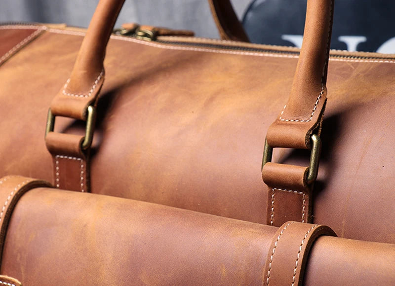 Sac de voyage homme cuir élégant minimal – Image 16