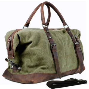 Sac cuir voyage vintage magnétique