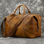 Sac cuir voyage naturel vivant
