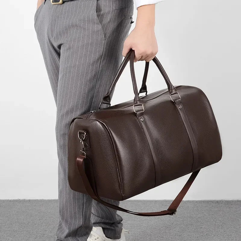 Sac de voyage bandoulière sépia noble – Image 3