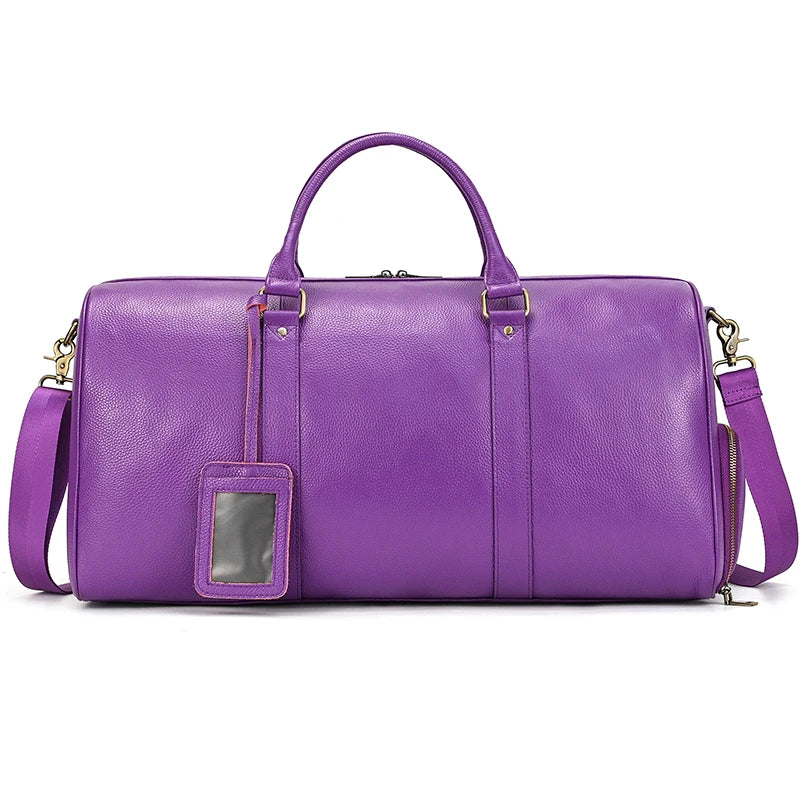 Sac cuir voyage moka souverain – Image 23