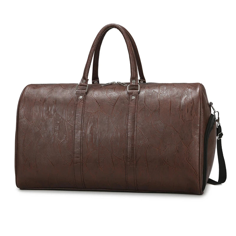 Sac cuir voyage minimaliste profond – Image 8