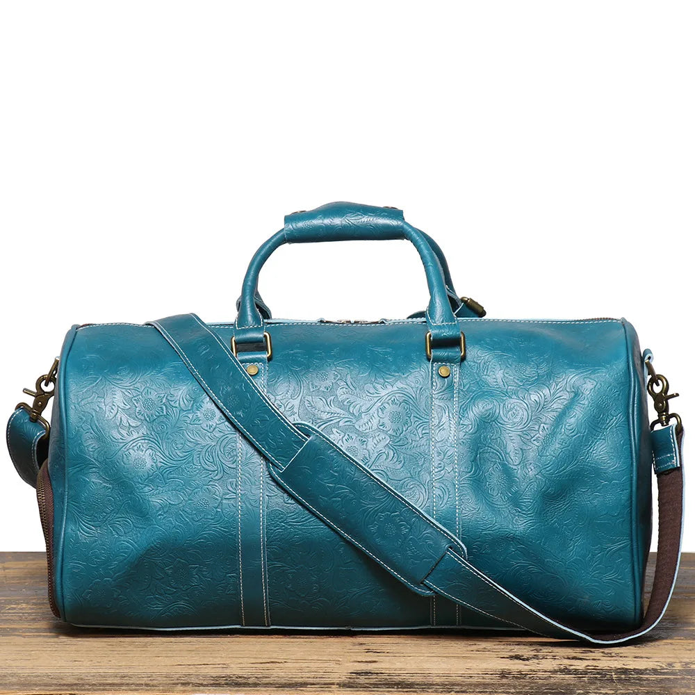 Sac de voyage bandoulière acajou précieux – Image 8