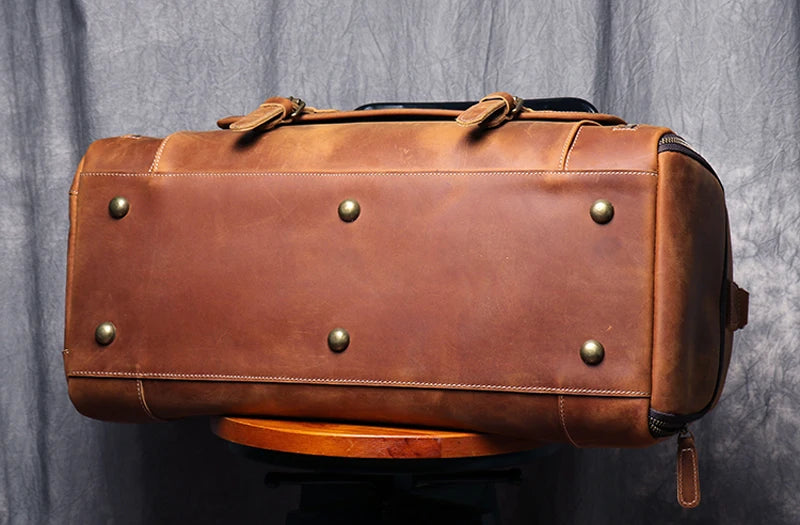 Sac de voyage homme cuir élégant minimal – Image 15