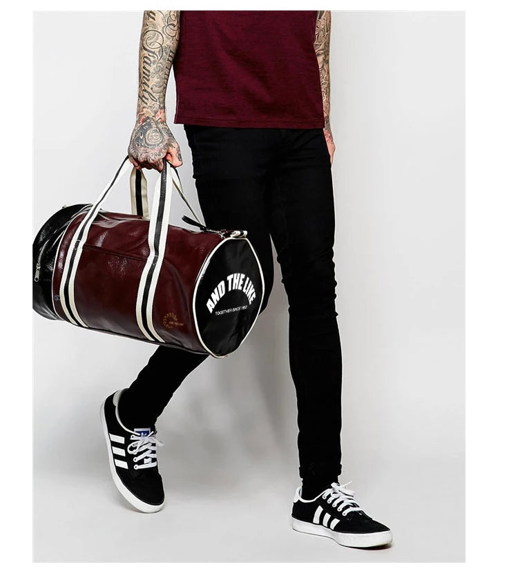 Sac cuir voyage tabac authentique – Image 8