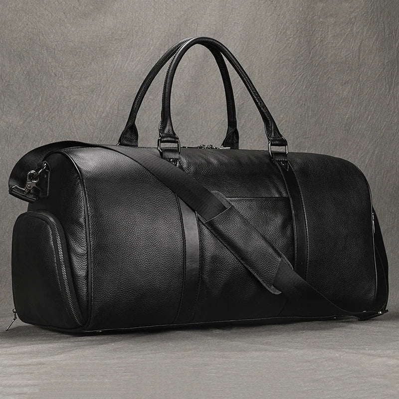 Sac cuir voyage havane racé
