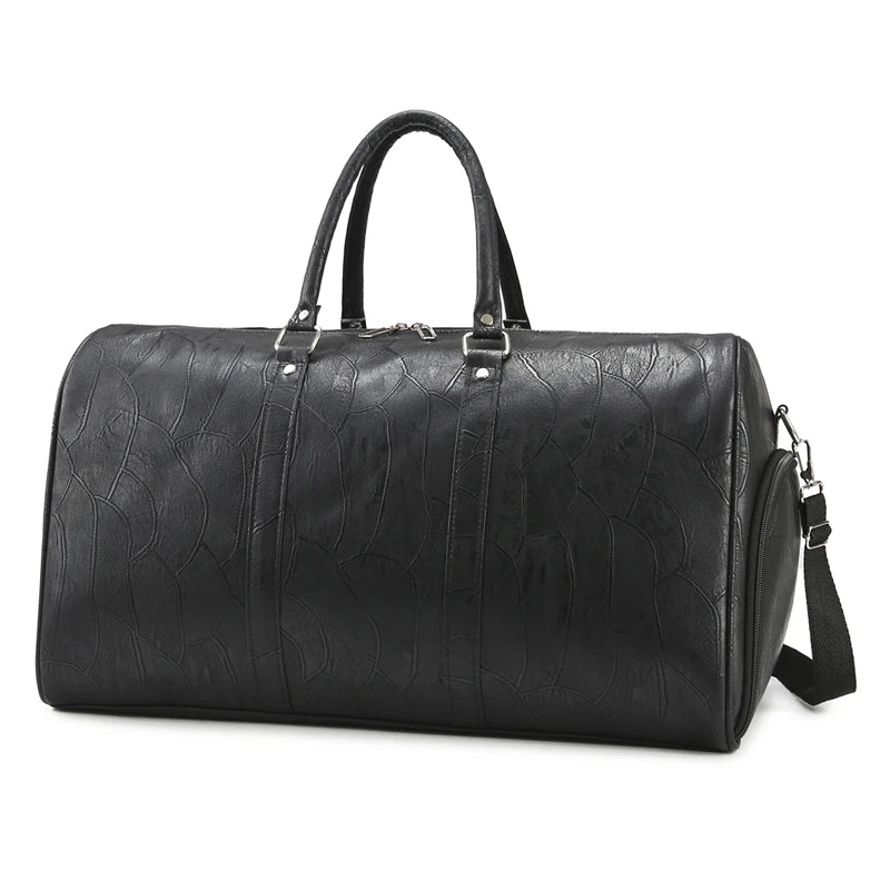 Sac cuir voyage minimaliste profond – Image 5