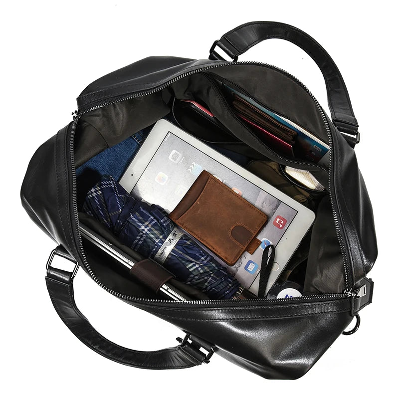 Sac cuir voyage havane racé – Image 27