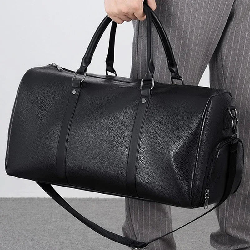 Sac de voyage bandoulière sépia noble