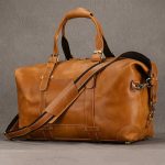Sac cuir voyage ébène texturé