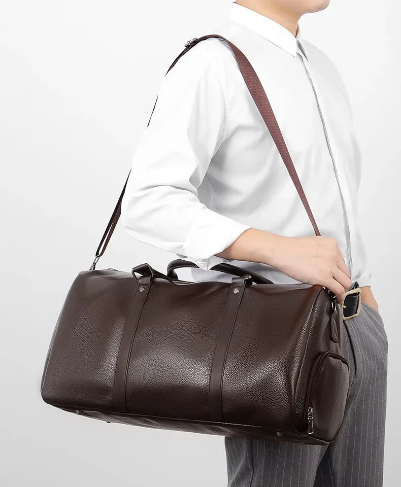 Sac de voyage bandoulière sépia noble – Image 7