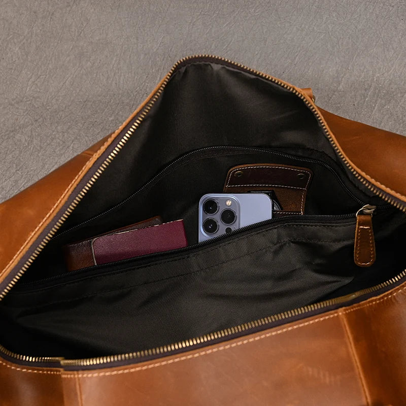 Sac cuir voyage onyx discret – Image 9