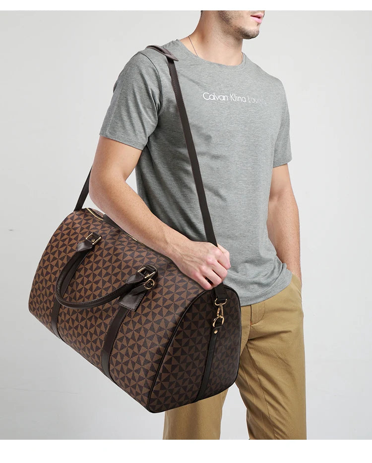 Sac de voyage homme cuir élégant confidentiel – Image 2