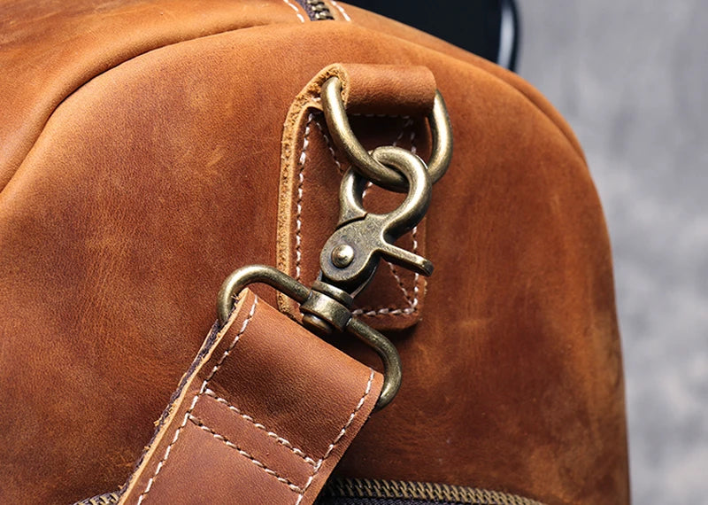 Sac de voyage homme cuir élégant minimal – Image 17