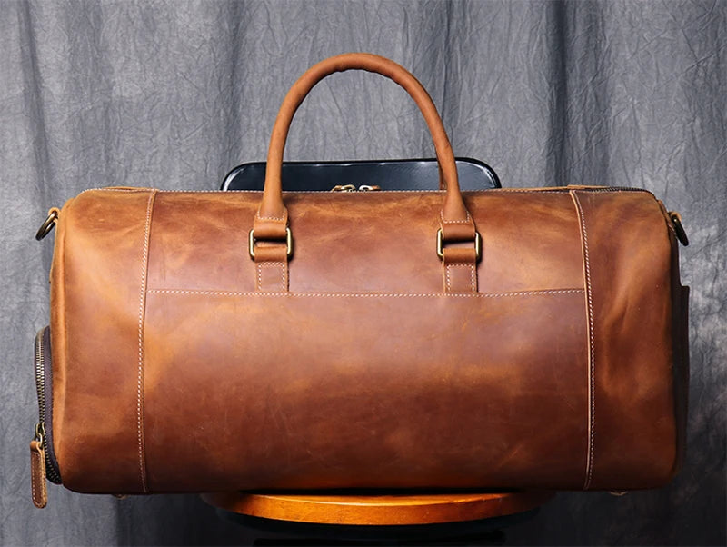 Sac de voyage homme cuir élégant minimal – Image 14