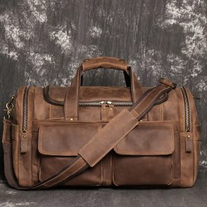 Sac de voyage bandoulière moka intense