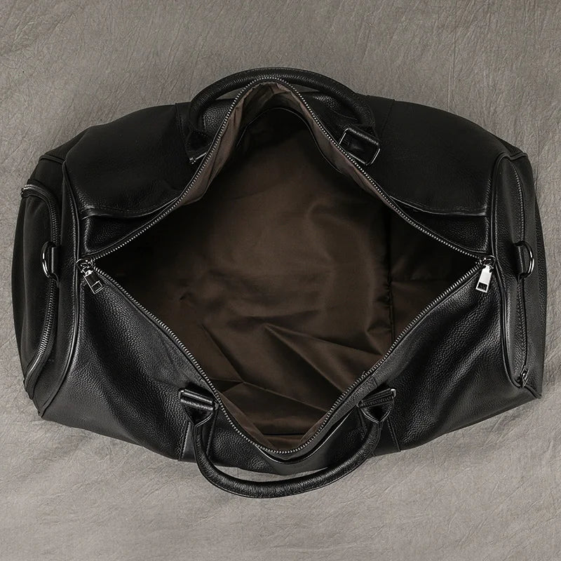 Sac cuir voyage havane racé – Image 28