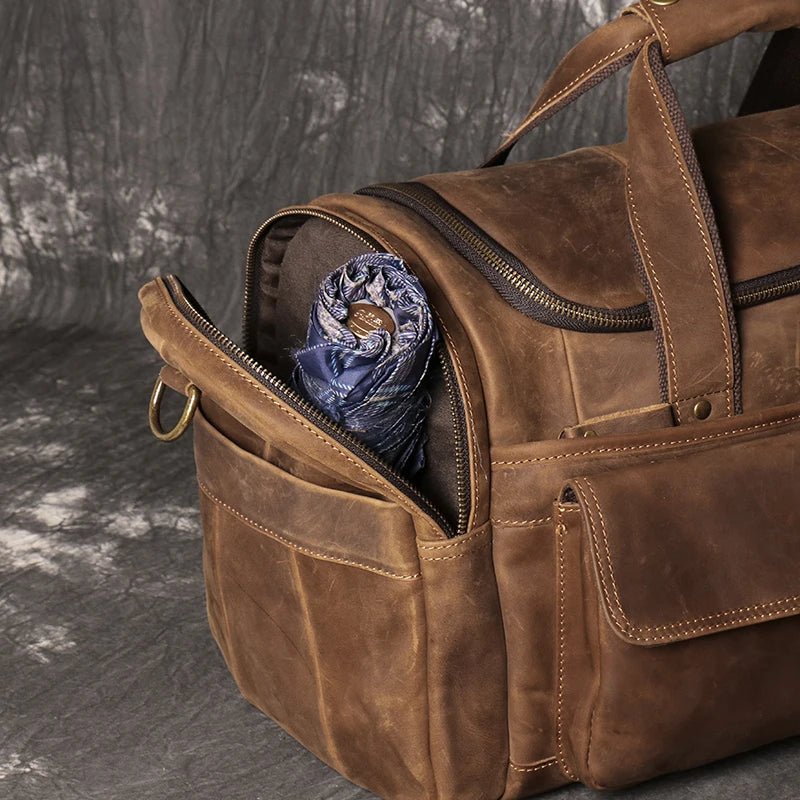 Sac de voyage homme cuir respiration absolu – Image 16