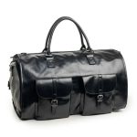 Sac de voyage homme cuir noir élégant