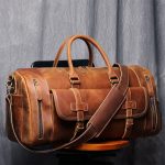Sac de voyage homme cuir élégant minimal